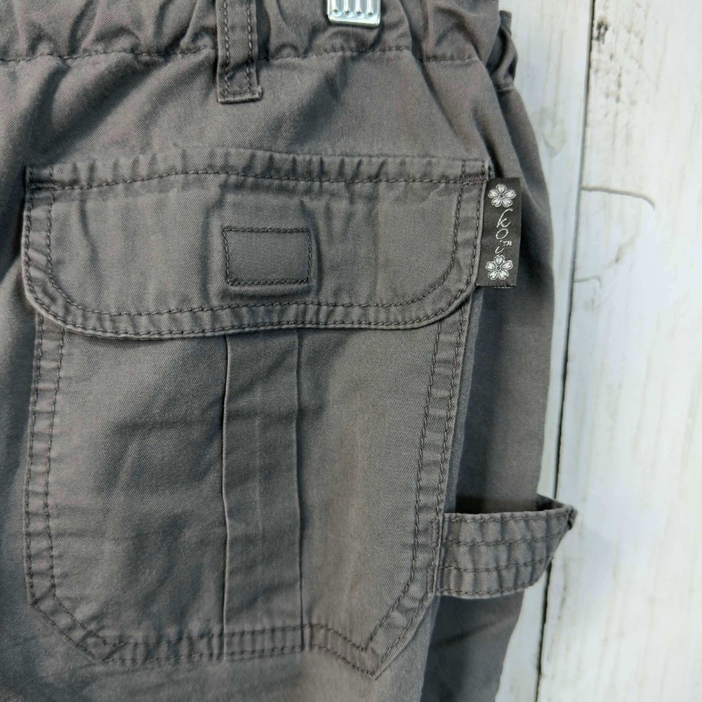 Koy by Kathy Peterson Women's Cargo Pants Gray Drawstring Pockets Size MP - Picture 5 of 6